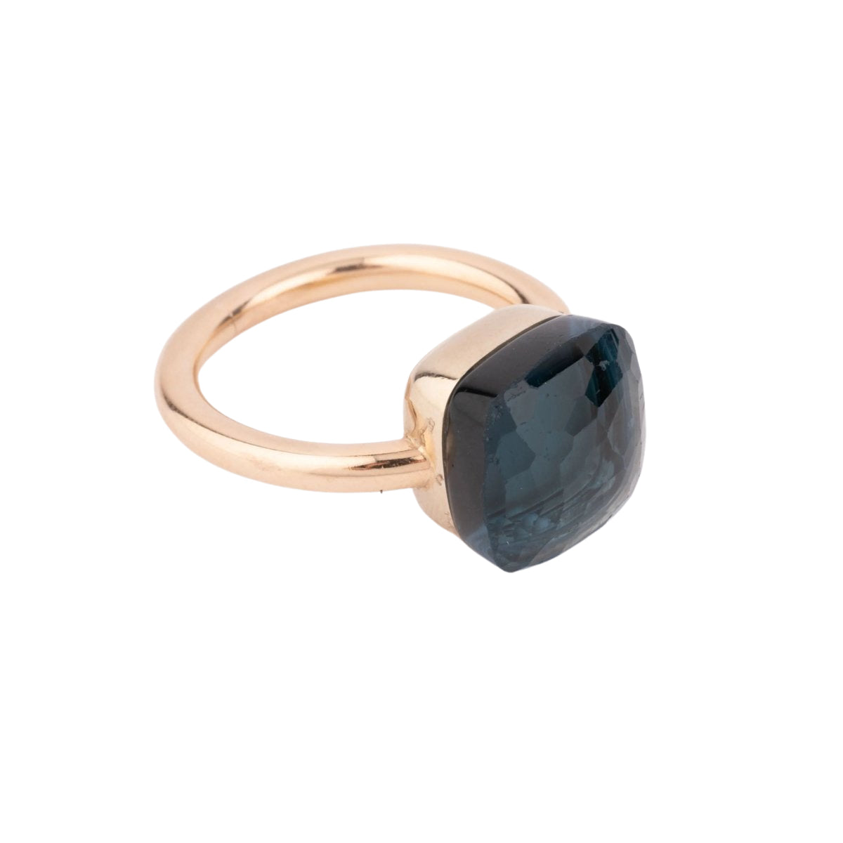 Bague nudo XL en topaze bleue london blue - Castafiore