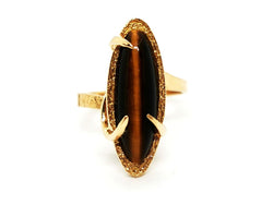 Bague Oeil de tigre en or jaune - Castafiore