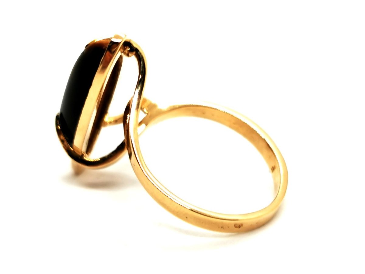 Bague Oeil de tigre en or jaune - Castafiore