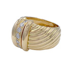 Bague O.J.Perrin, "Vénitien", or jaune, diamants - Castafiore