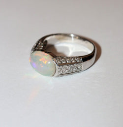 Bague Opale Art Déco - Castafiore