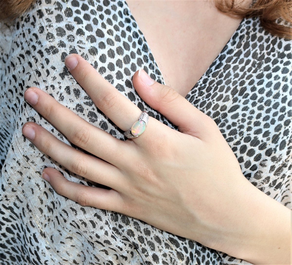 Bague Opale Art Déco - Castafiore