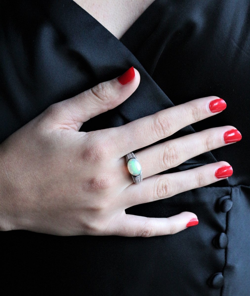 Bague Opale Art Déco - Castafiore