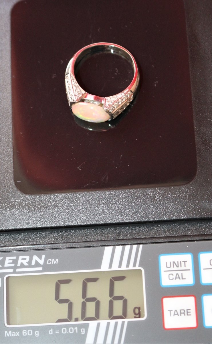 Bague Opale Art Déco - Castafiore