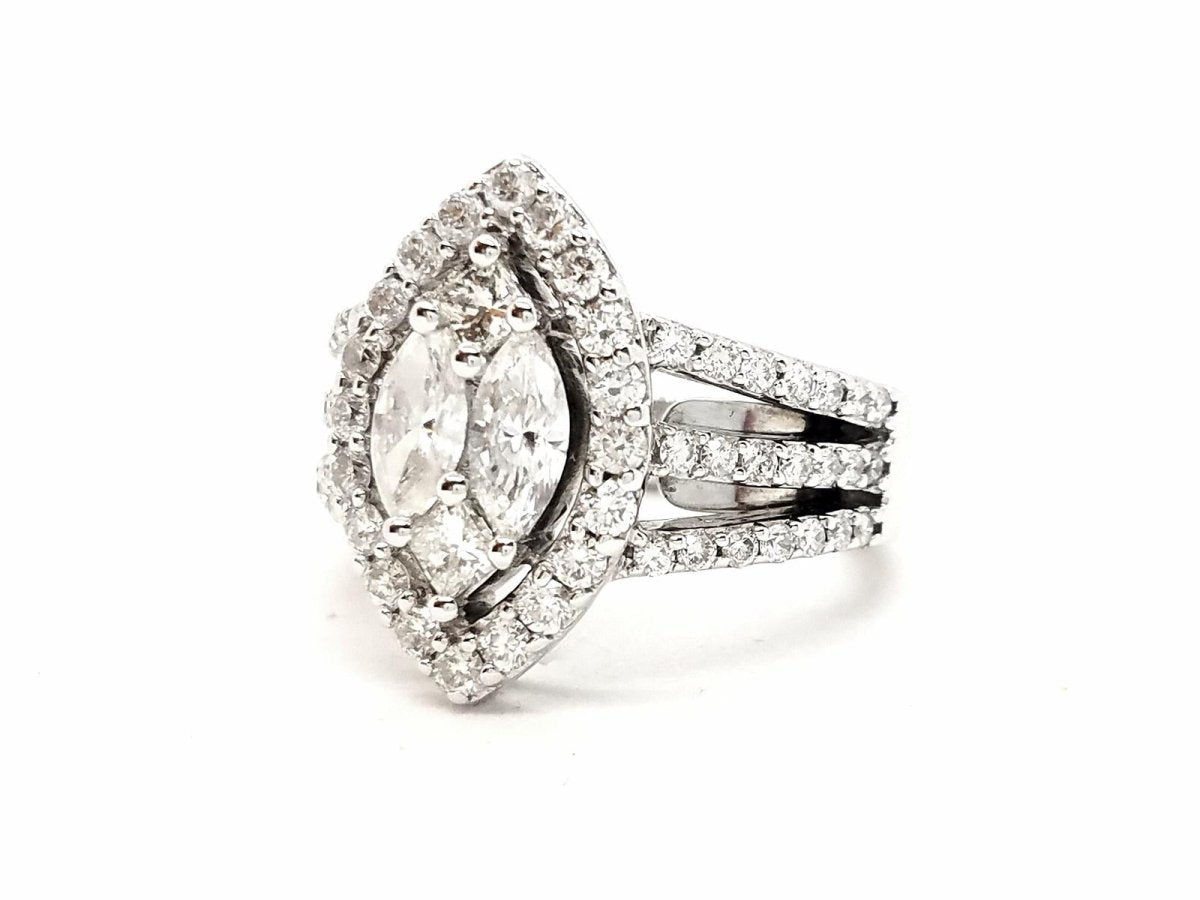 Bague Or blanc Diamant - Castafiore