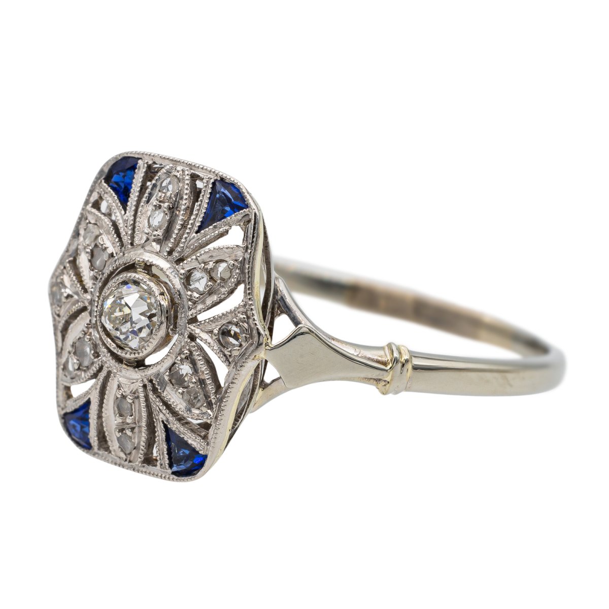 Bague Or blanc Diamant - Castafiore