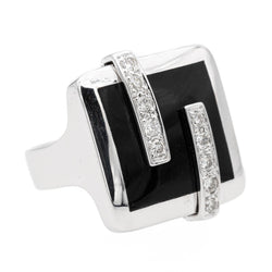 Bague Or blanc Diamant - Castafiore