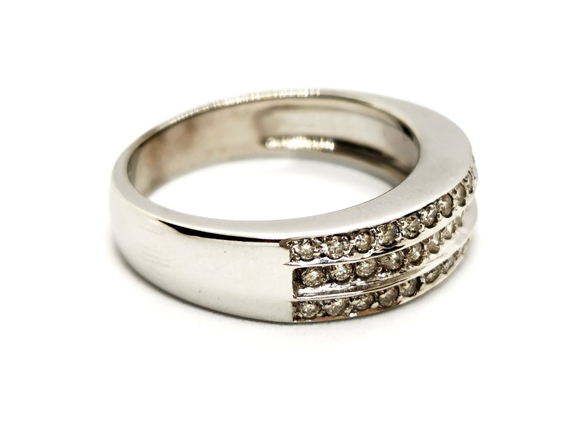 Bague Or blanc Diamant - Castafiore