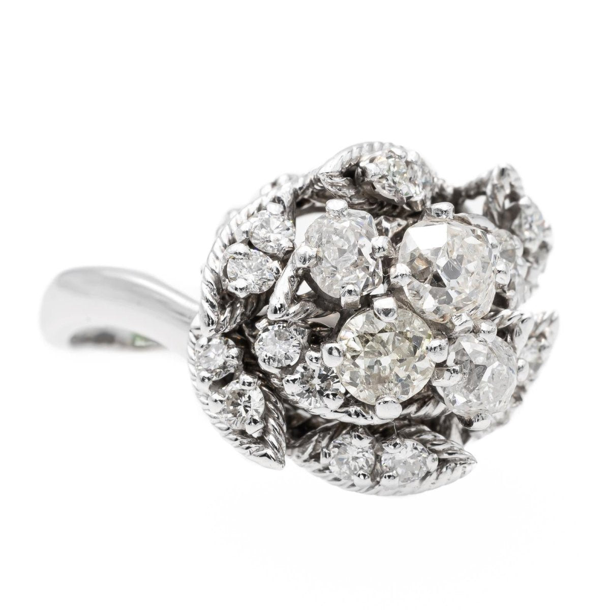 Bague Or blanc Diamant - Castafiore