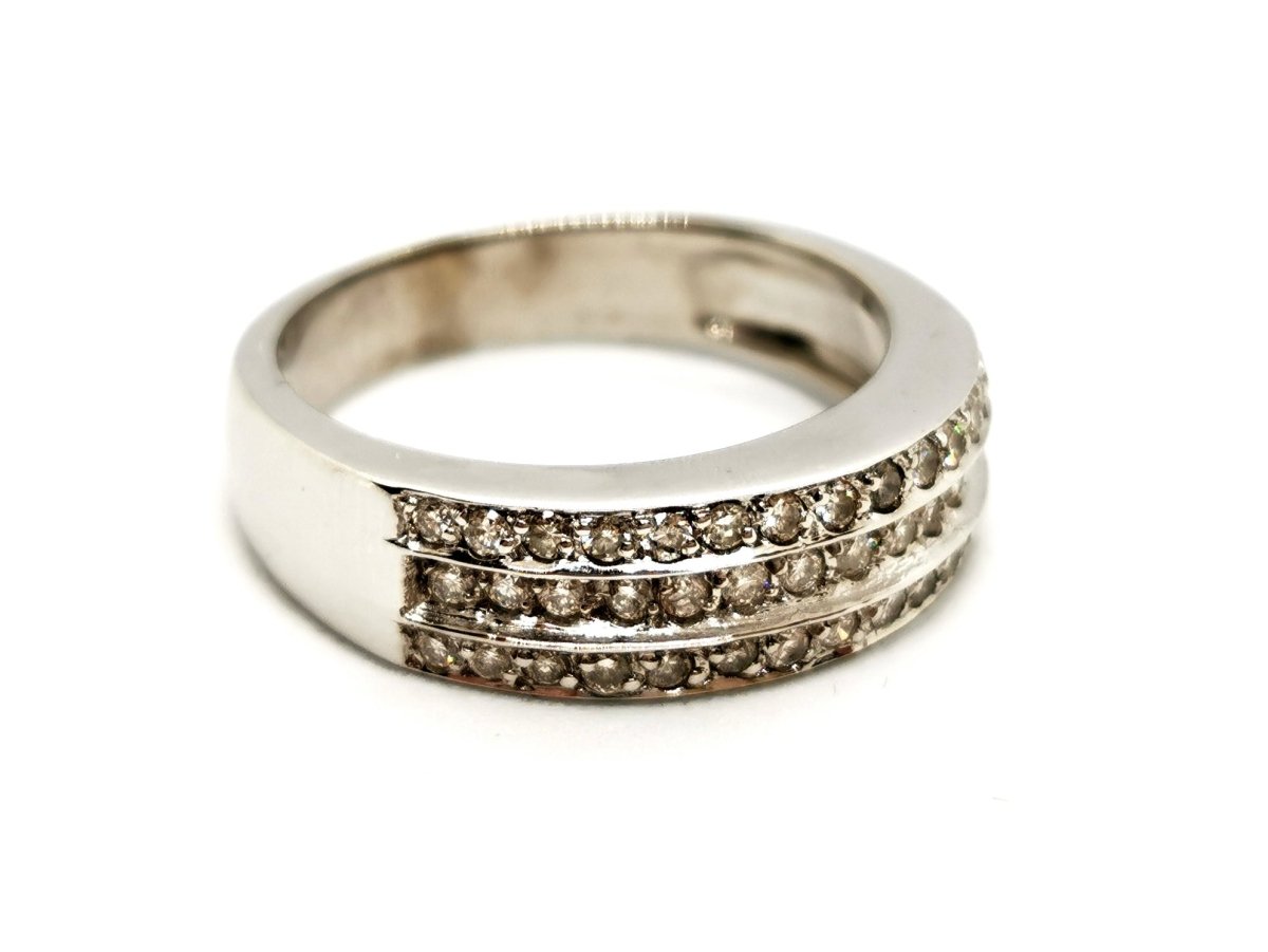 Bague Or blanc Diamant - Castafiore
