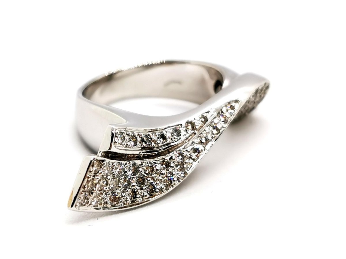 Bague Or blanc Diamant - Castafiore