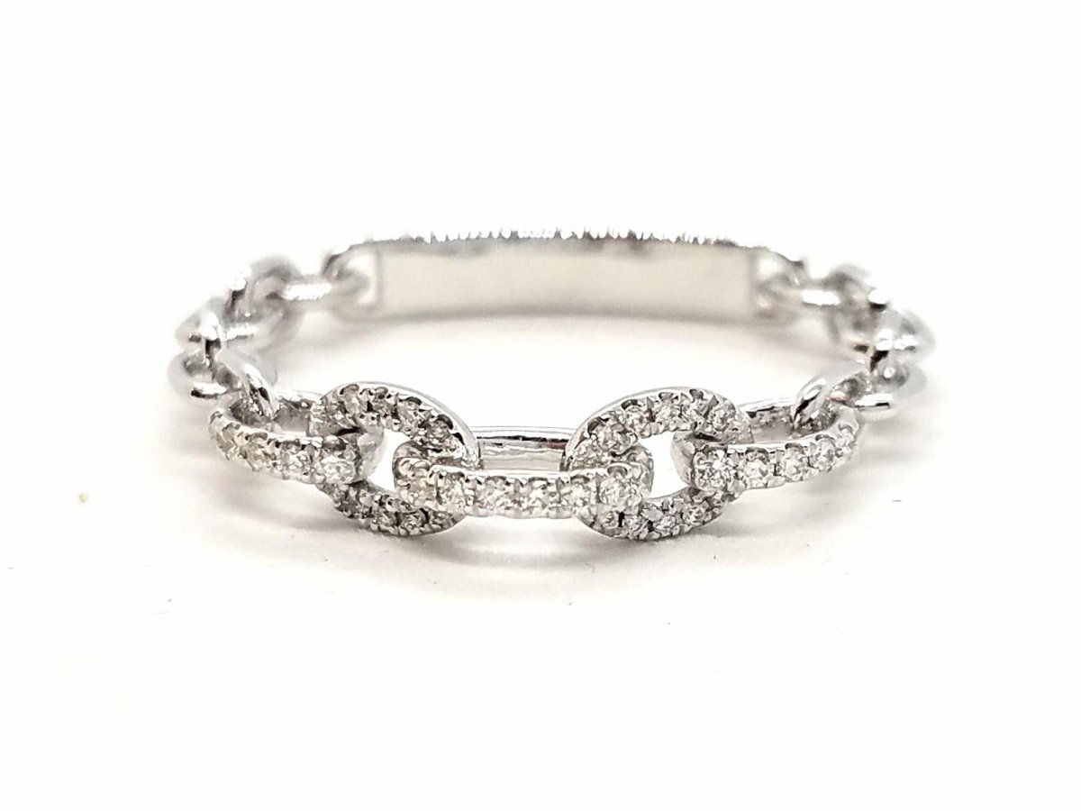 Bague Or blanc Diamant - Castafiore