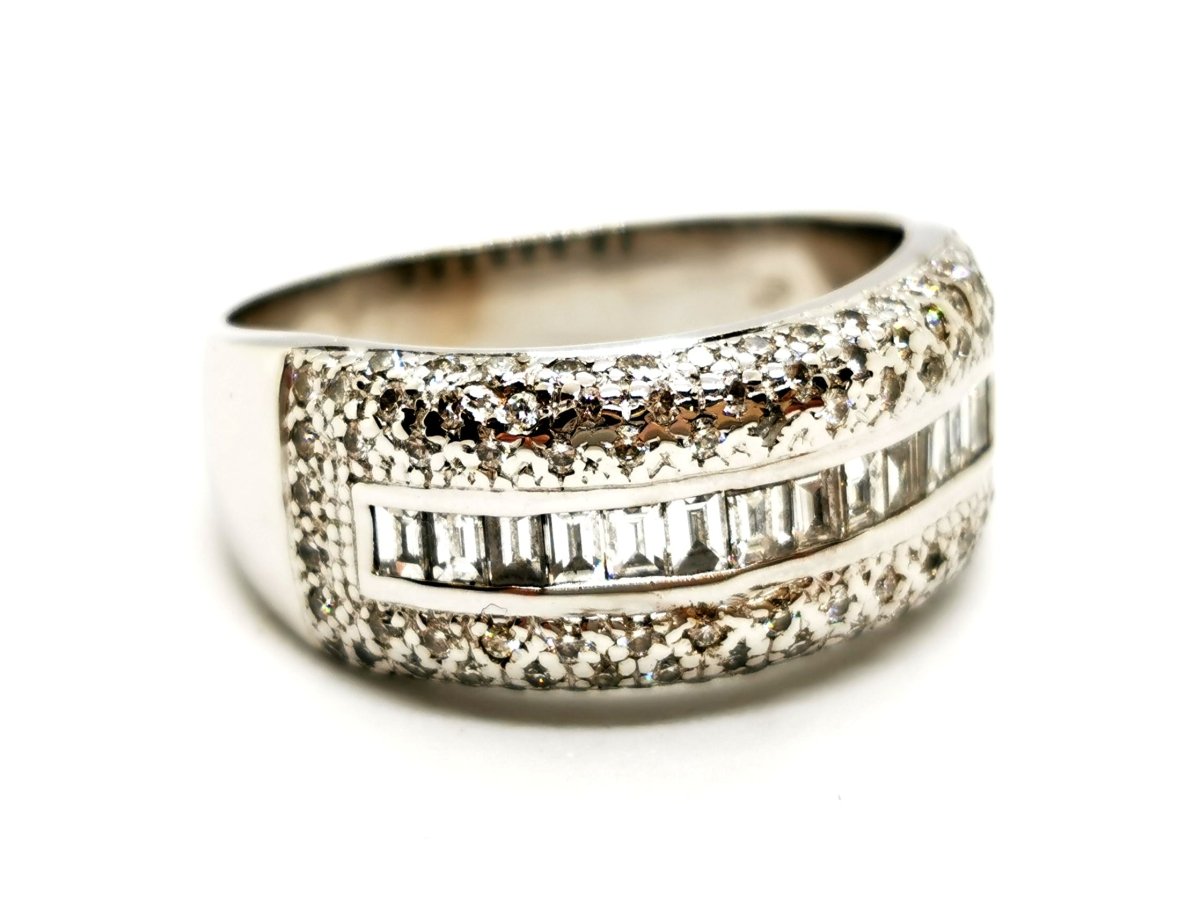 Bague Or blanc Diamant - Castafiore