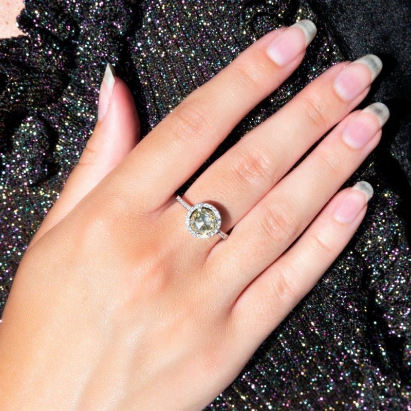 Bague or blanc diamants - Castafiore