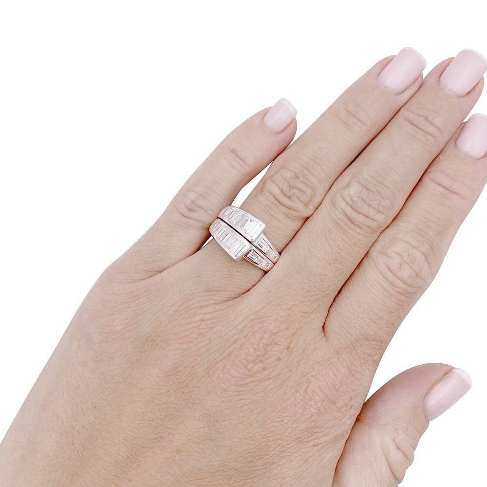 Bague or blanc et diamants - Castafiore