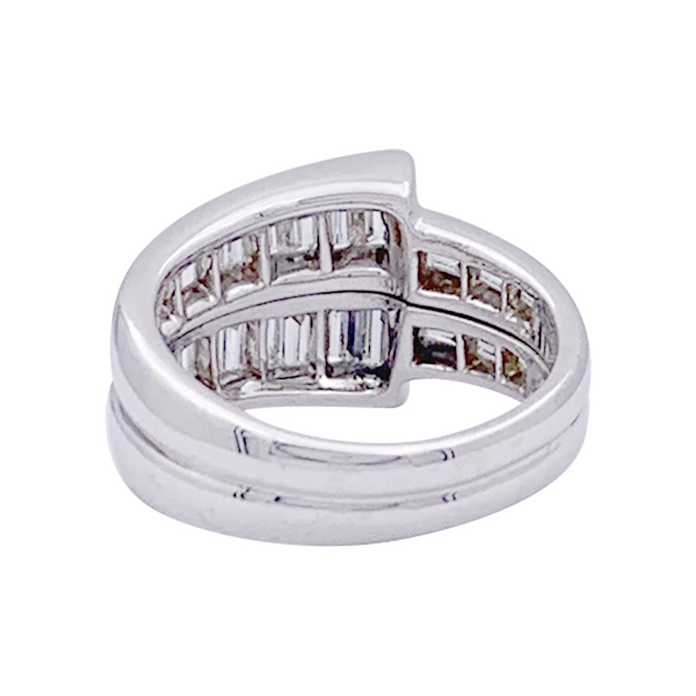 Bague or blanc et diamants - Castafiore