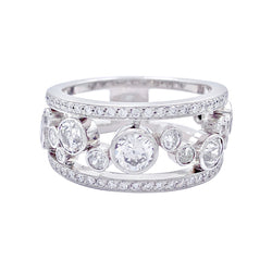 Bague or blanc et diamants - Castafiore