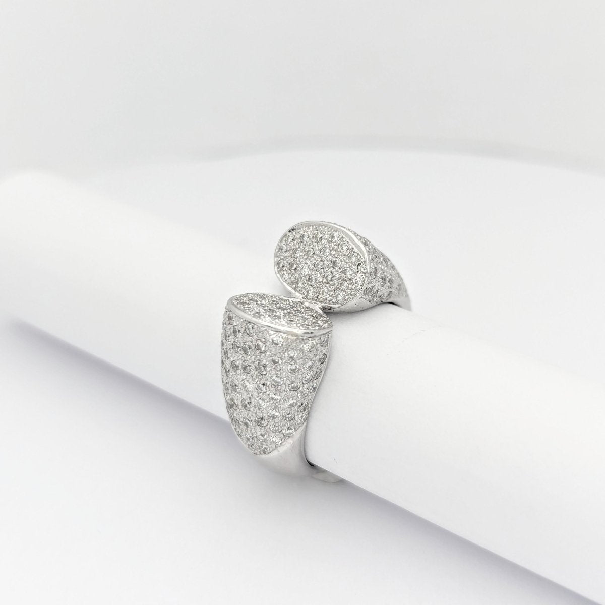 Bague or blanc et diamants - Castafiore