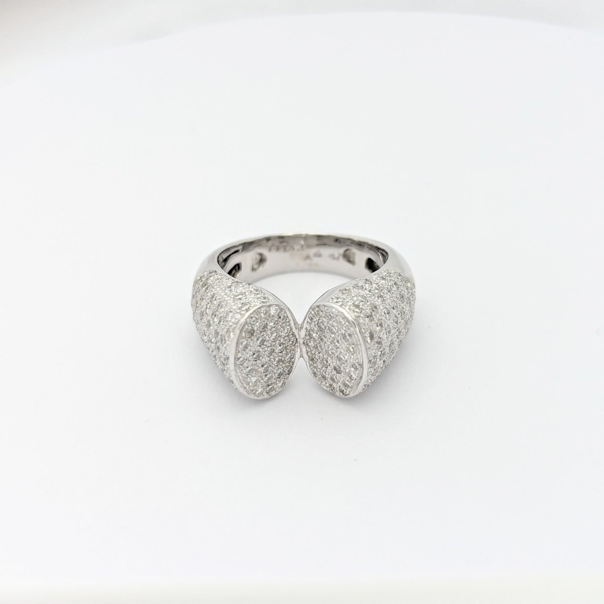 Bague or blanc et diamants - Castafiore