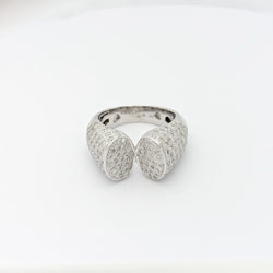 Bague or blanc et diamants - Castafiore