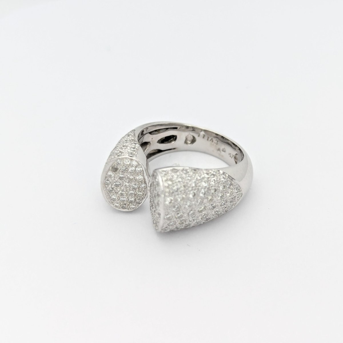 Bague or blanc et diamants - Castafiore