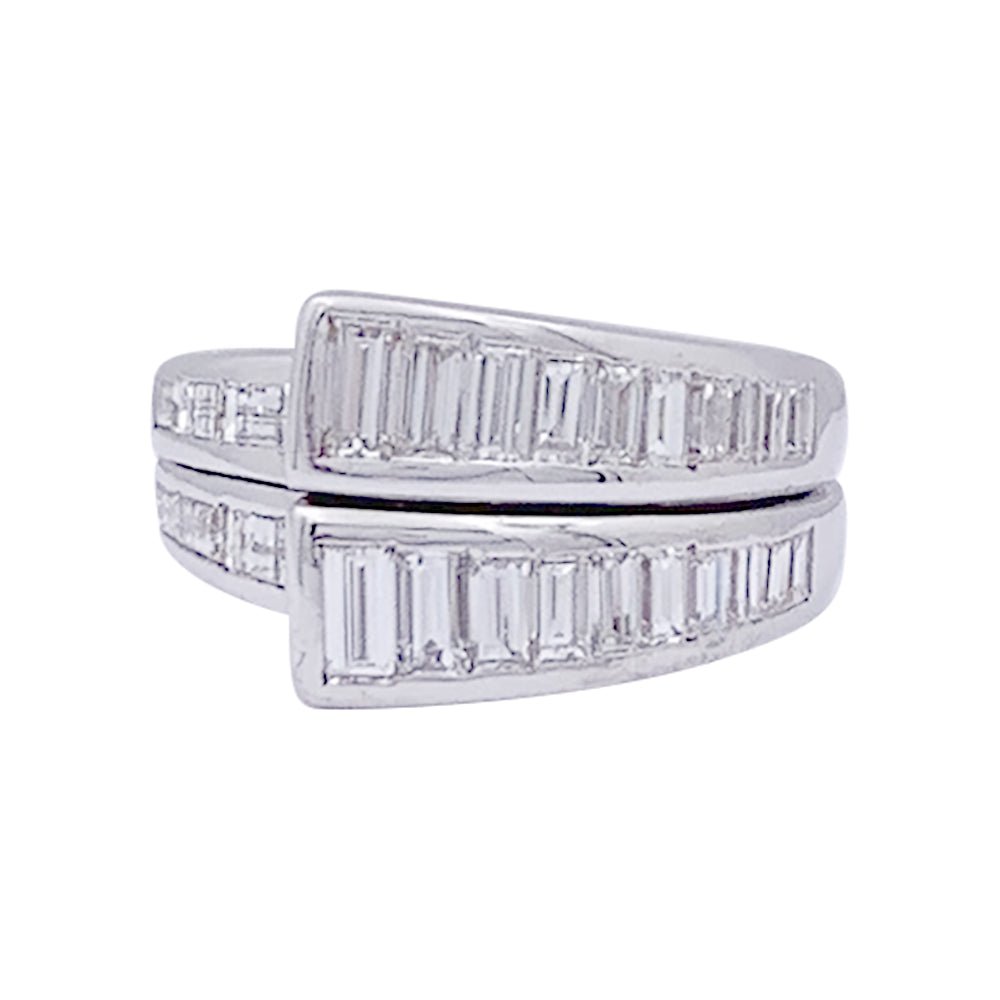 Bague or blanc et diamants - Castafiore