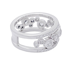 Bague or blanc et diamants - Castafiore