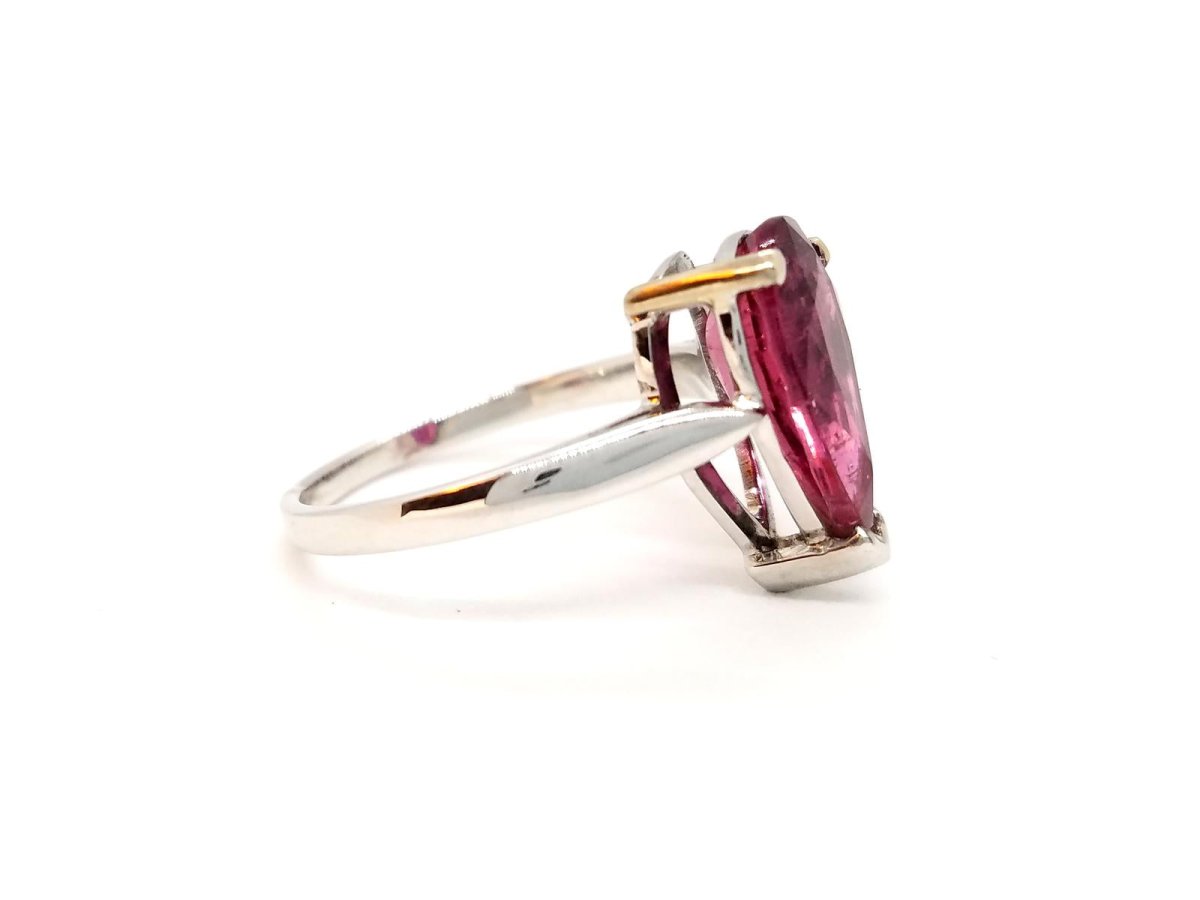 Bague Or blanc Rubélite - Castafiore