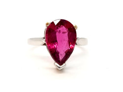 Bague Or blanc Rubélite - Castafiore