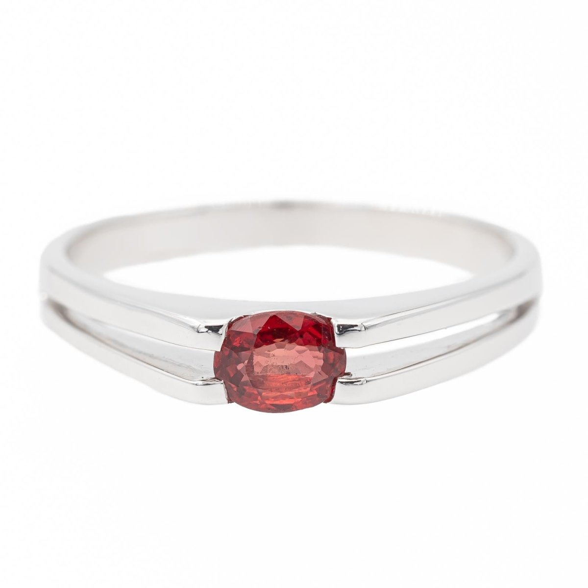 Bague Or blanc Rubis - Castafiore