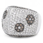 Bague or gris diamants blancs - Castafiore