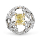 Bague or gris or jaune diamants - Castafiore