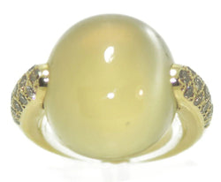 Bague or gris signée Pomellato modèle luna - Castafiore