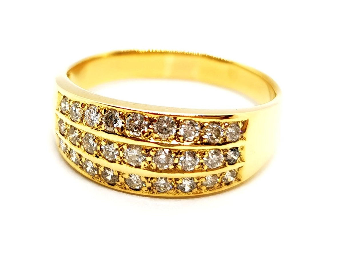 Bague Or jaune Diamant - Castafiore