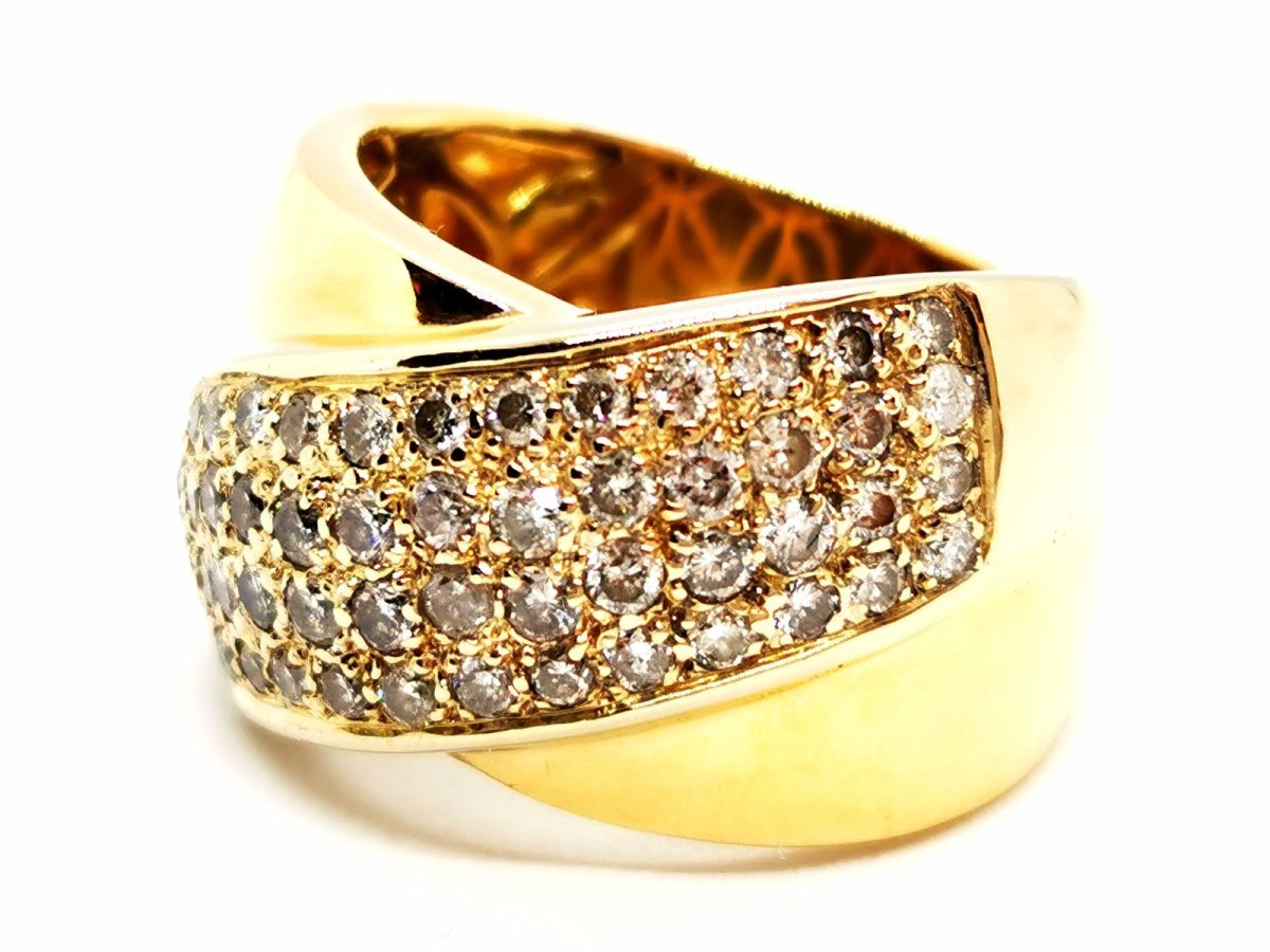 Bague Or jaune Diamant - Castafiore