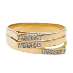 Bague Or jaune Diamant - Castafiore