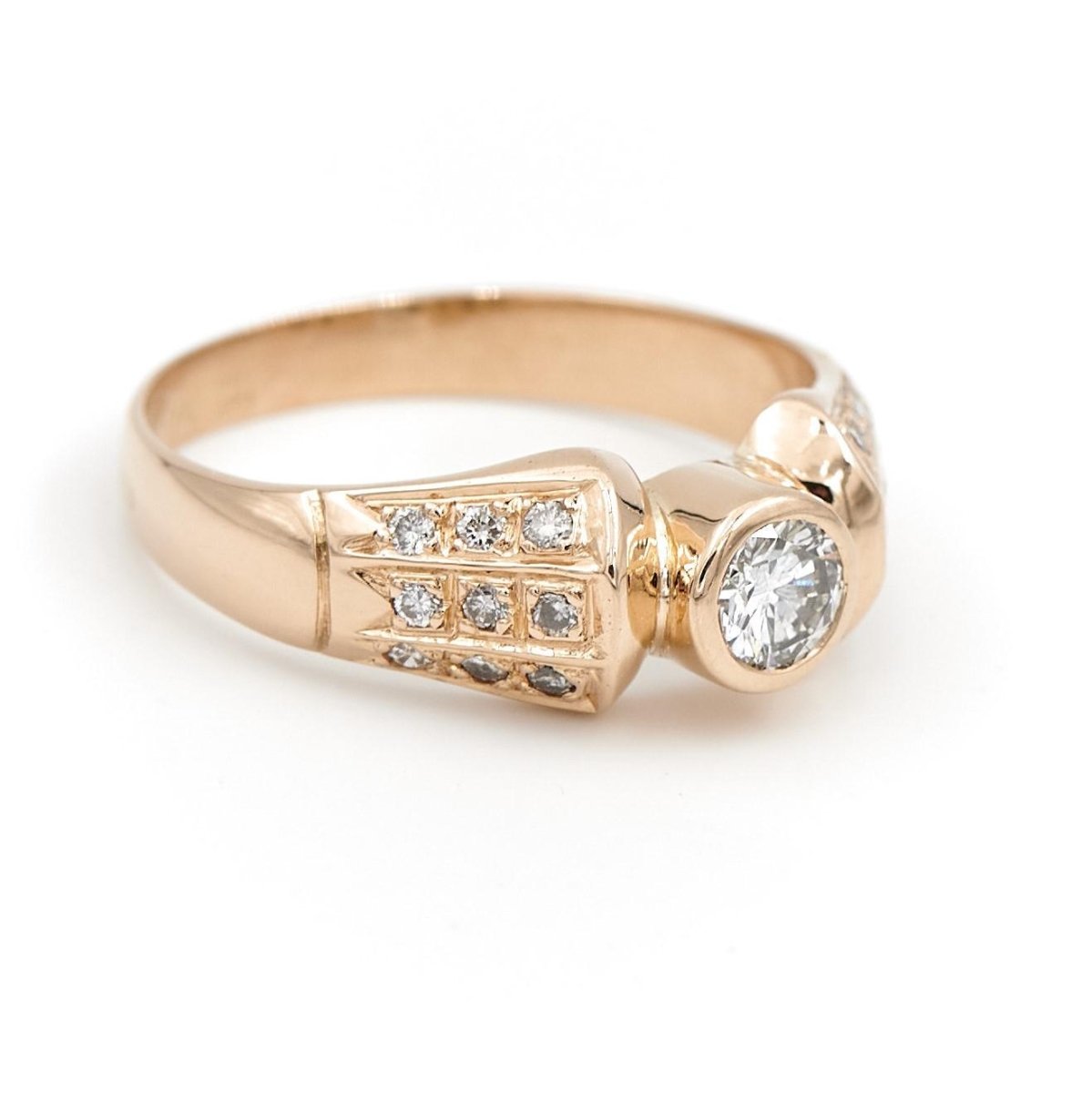 Bague Or jaune Diamant - Castafiore