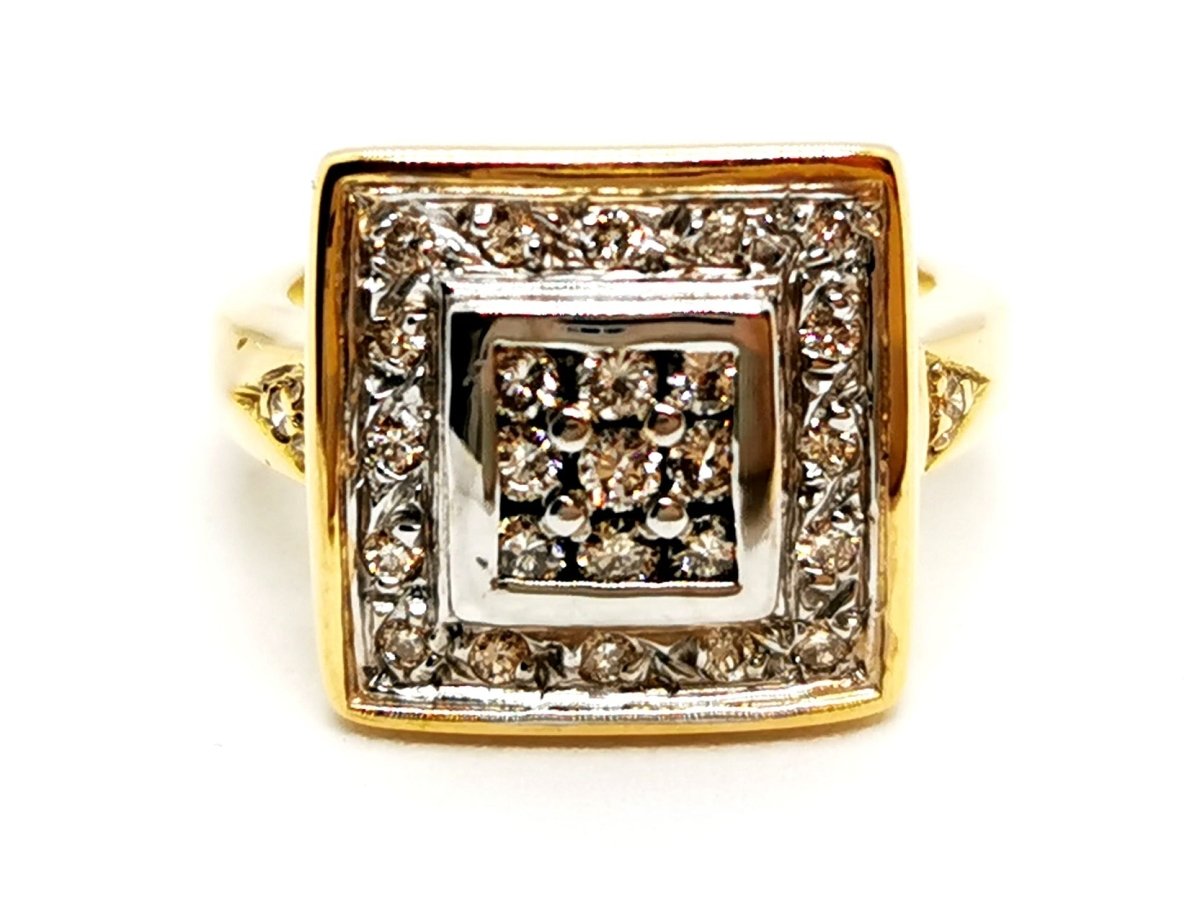 Bague Or jaune Diamant - Castafiore