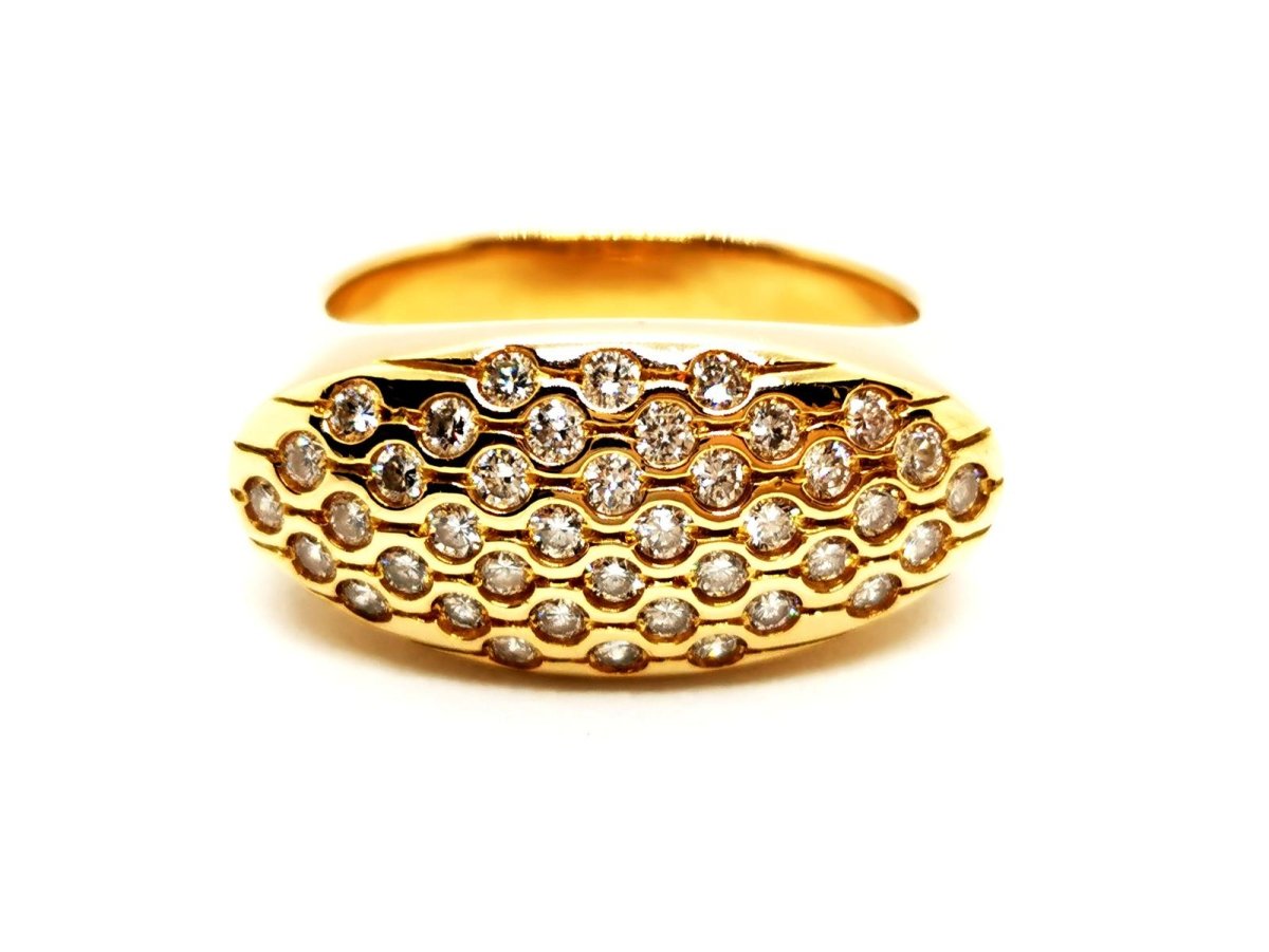 Bague Or jaune Diamant - Castafiore