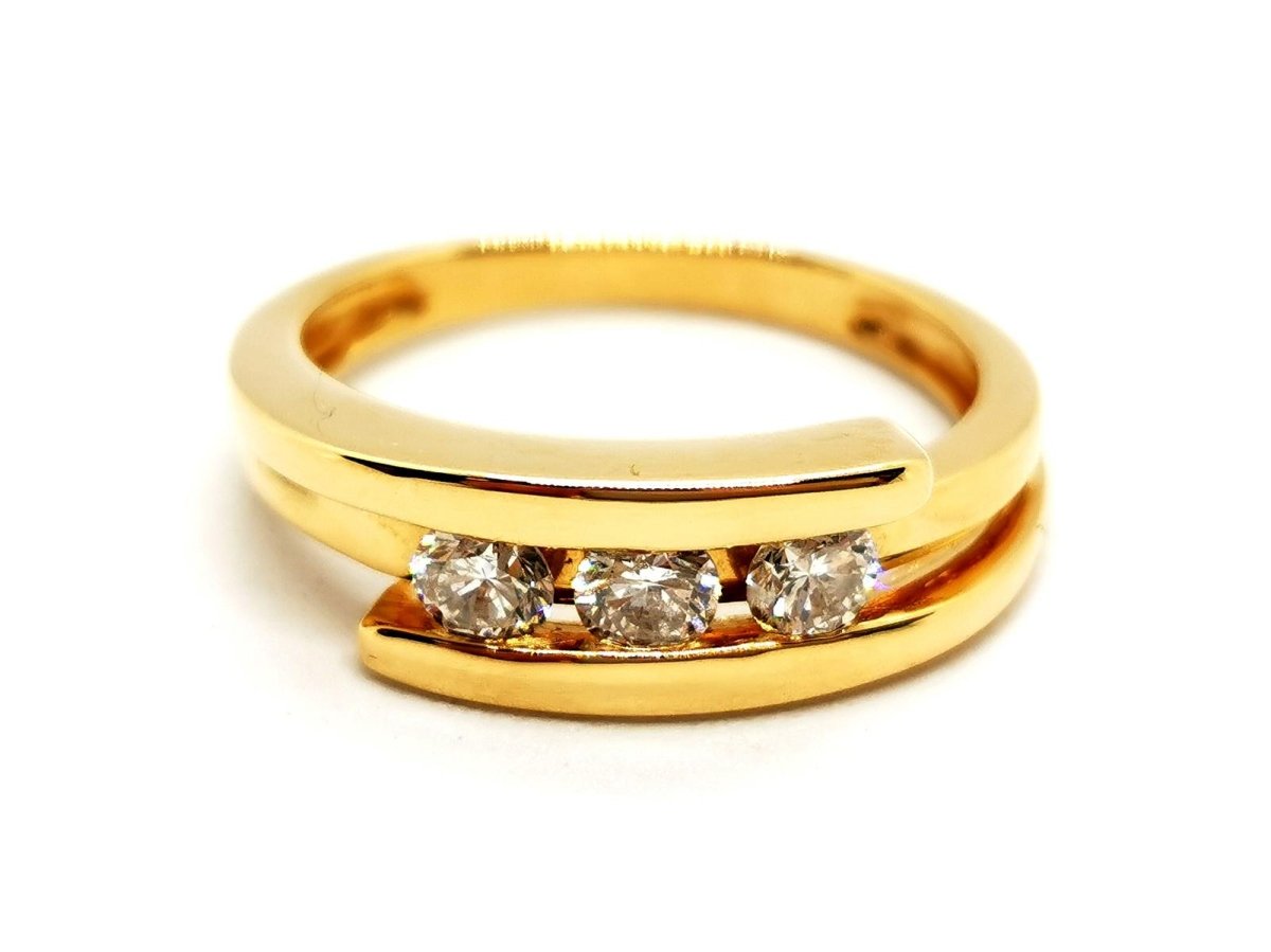 Bague Or jaune Diamant - Castafiore