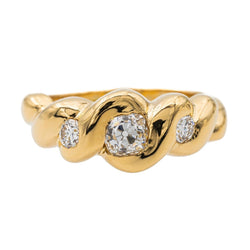 Bague Or jaune Diamant - Castafiore