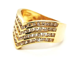Bague Or jaune Diamant - Castafiore