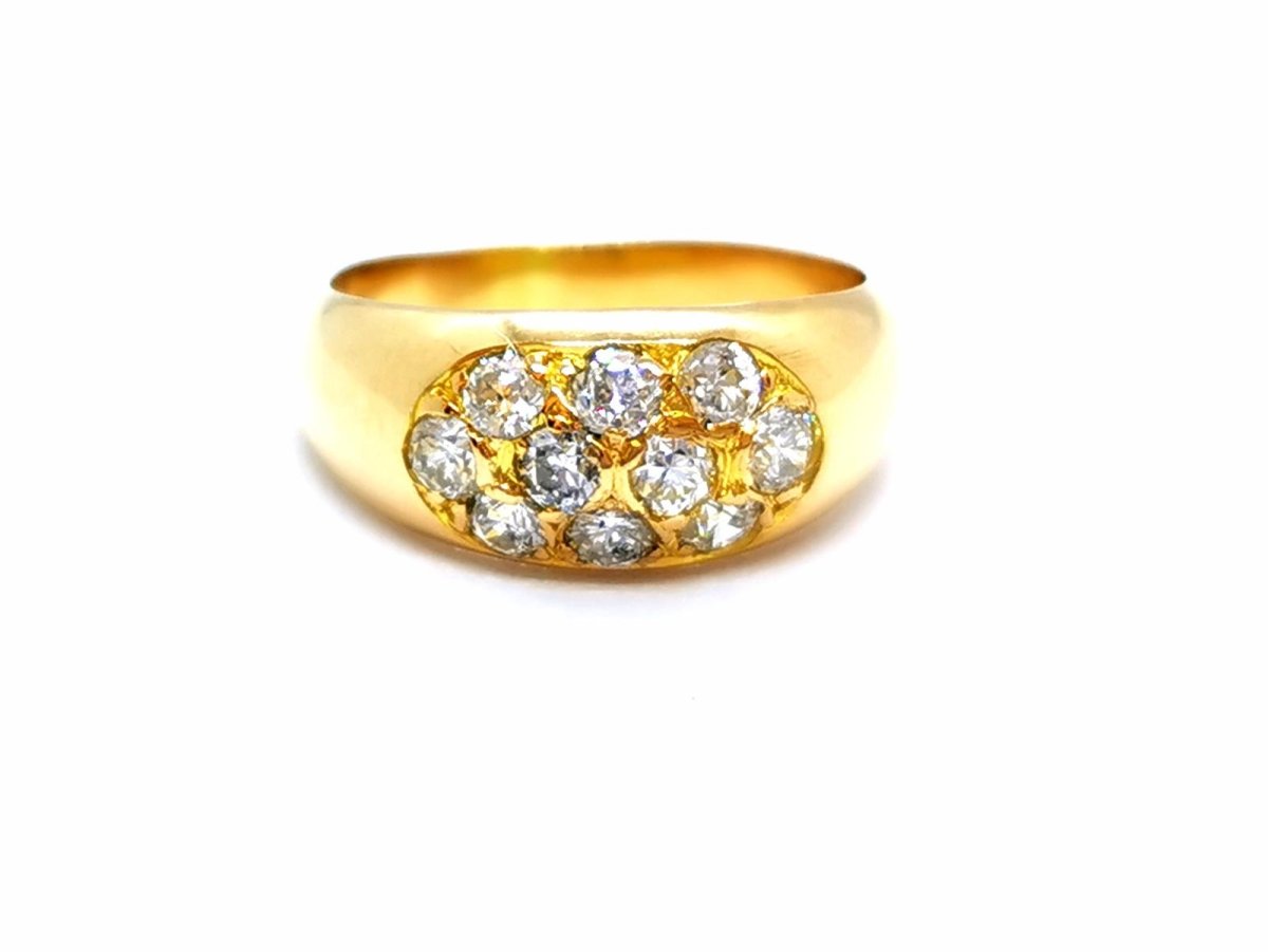 Bague Or jaune Diamant - Castafiore