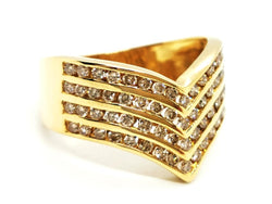 Bague Or jaune Diamant - Castafiore