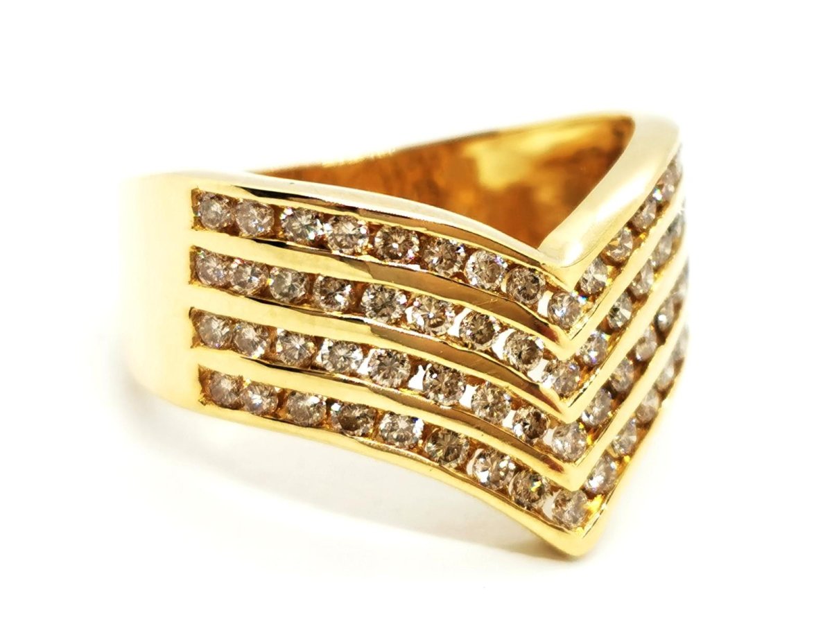 Bague Or jaune Diamant - Castafiore