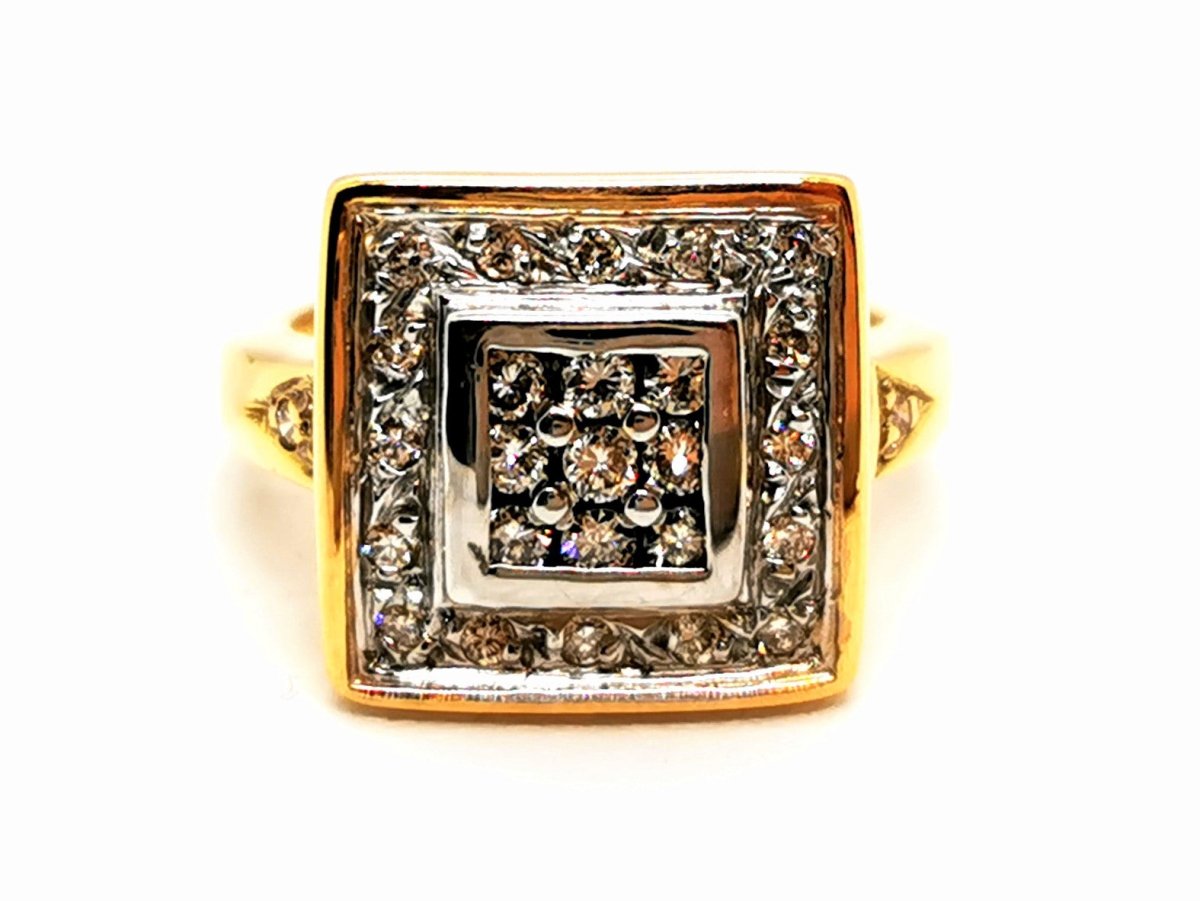 Bague Or jaune Diamant - Castafiore
