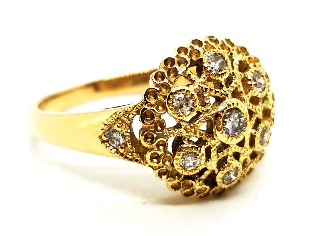 Bague Or jaune Diamant - Castafiore