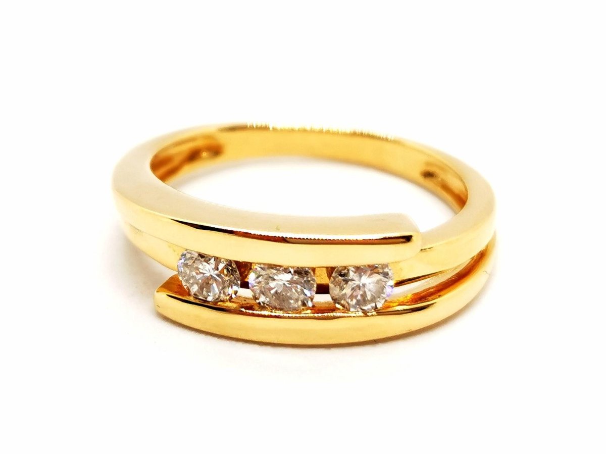 Bague Or jaune Diamant - Castafiore