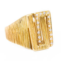 Bague Or jaune diamant - Castafiore