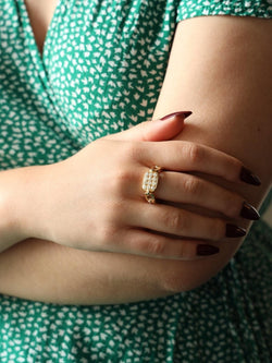 Bague Or jaune Diamant - Castafiore
